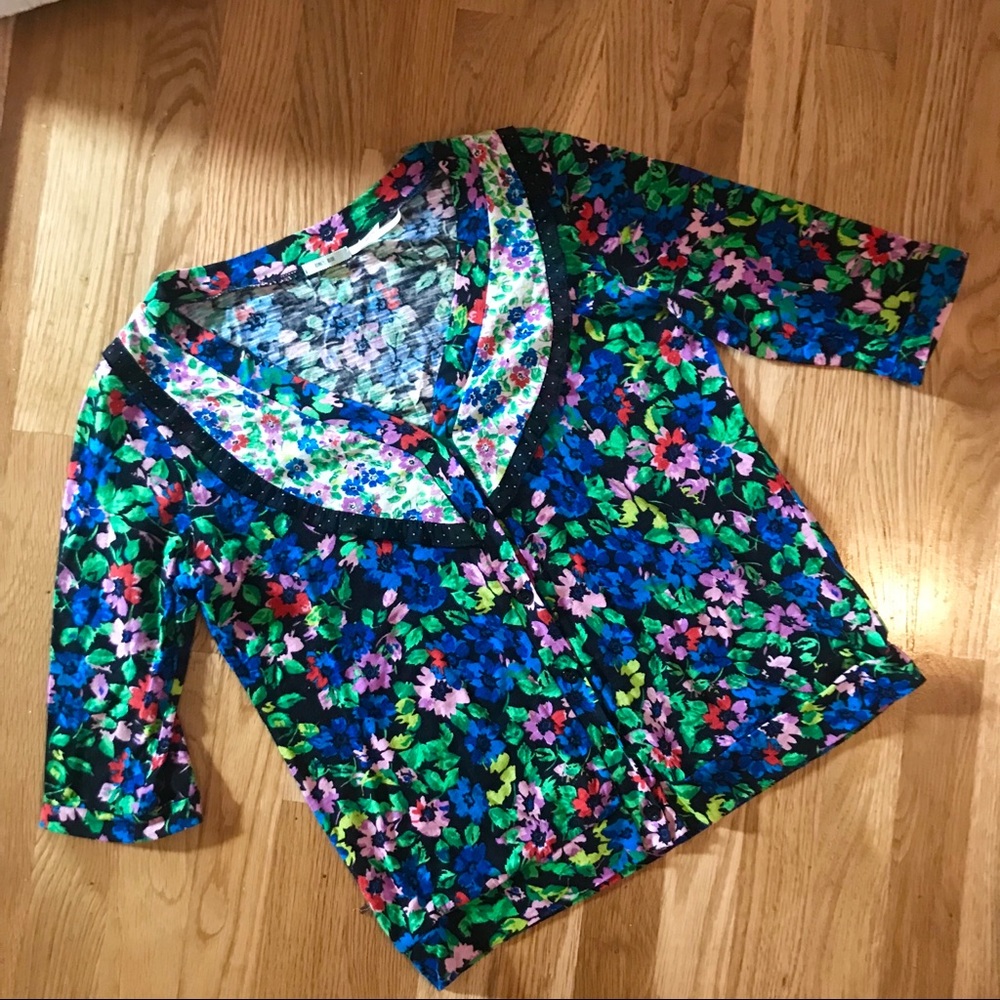 Urban Outfitters Floral Bib Top